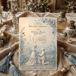 Invitación Efecto Vintage Elegante Boda