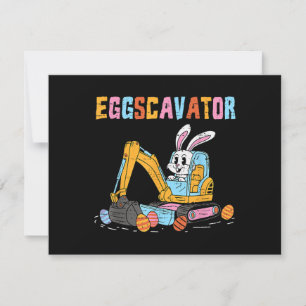 Invitación Eggscavator Semana Santa Caza Caza Camiones De Con