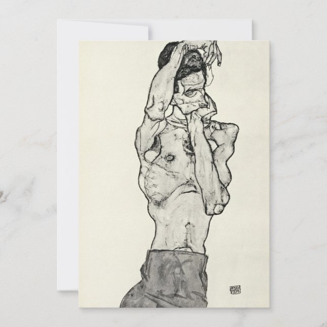 Invitación Egon Schiele - Zeichnungen II. (Anverso)
