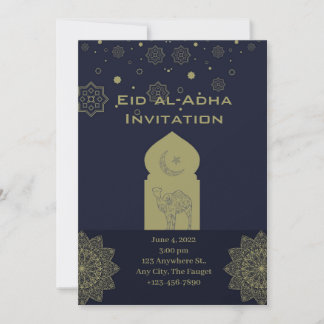Invitación Eid al-adha minimalista