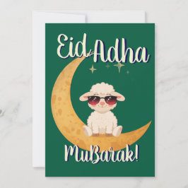 Invitación Eid Al Adha Mubarak Cute Sheep Greeting Card 