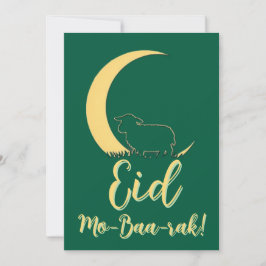 Invitación Eid Al Adha Mubarak Elegant Sheep Greeting Card 