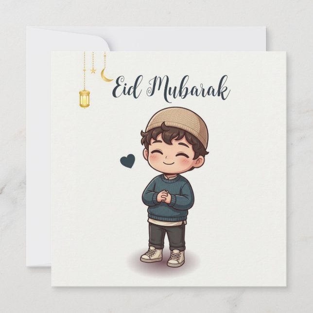 Invitación Eid Money Holder, Eidi Envelopes for kids,Eid Gift (Anverso)