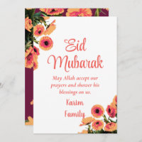 Eid Mubarak Personalizado Islam Decoración Hogar D