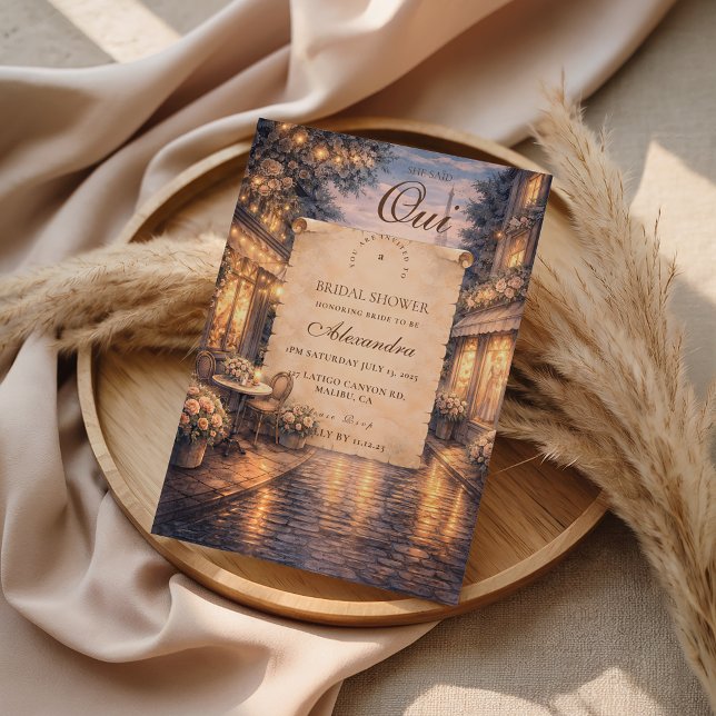 Invitación Eiffel Tower Bridal Shower (Subido por el creador)