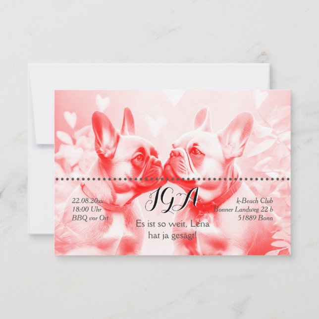 Invitación Einladungen Leine (Reverso)