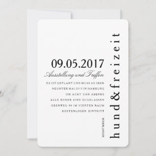 Invitación Einladungskarten puristisch