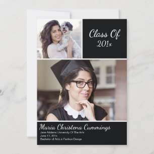 Invitación ejemplar de graduación académica