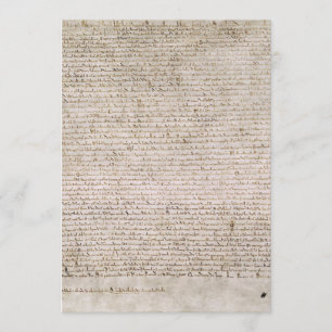 Invitación Ejemplificación De La Carta Magna De 1215 EM De Al