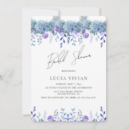 Invitación Ejemplo Morple Floral Garden Bridal Shower