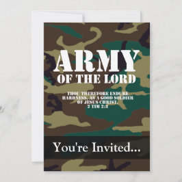 Invitación Ejército del Señor, Camo de las Escrituras Biblias
