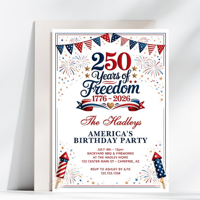 Invitación El 250.º Aniversario de América (Subido por el creador)