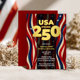 Invitación El 250.º Aniversario de América, Fiesta USA 250
