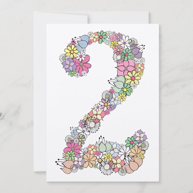 Invitación El 2do personalizado de la fiesta de cumpleaños de (Anverso)