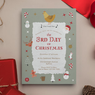 Invitación El 31° Día de los Navidades, retrasado Fiesta de N