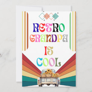 Invitación El abuelo retro es Guay