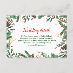 Invitación El acebo sale de los detalles que se casan del