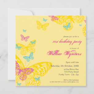 Invitación EL ACONTECIMIENTO ESPECIAL INVITA:: mariposas 6SQ