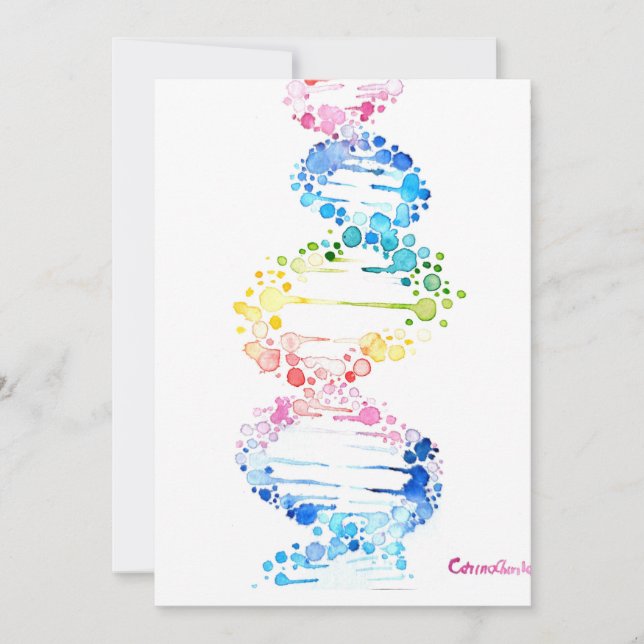 Invitación El ADN, el espíral de la vida  (Anverso)