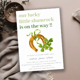 Invitación El afortunado Shamrock St Patrick's Day Baby Showe