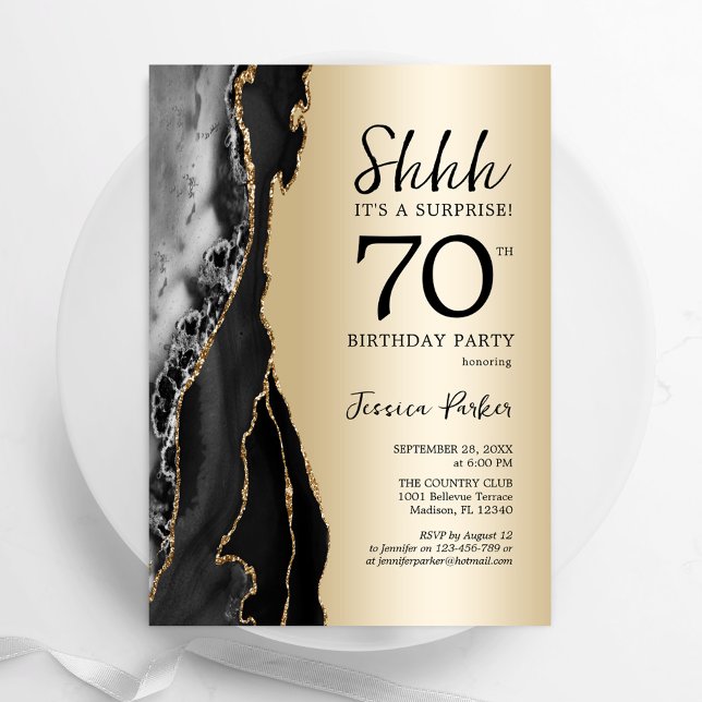 Invitación El Agate Negro de Oro sorprende 70 años (Subido por el creador)