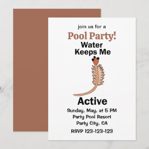 Invitación El agua de camarones salmueros de Sea Monkeys me m