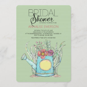 Invitación El agua de primavera puede dar una ducha nupcial