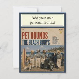 Invitación El Álbum de Beach Buoys: una parodia
