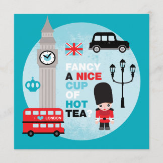 Invitación El almuerzo de la merienda-cena de Londres invita