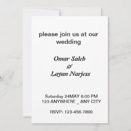 Invitación El amor baila bajo la sombra de los árboles