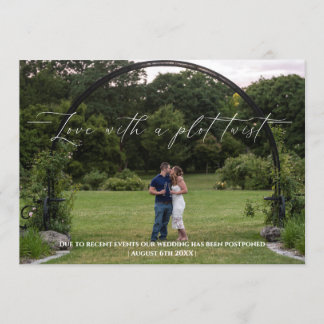 Invitación El Amor Con Un Giro De Gráfico Cambia La Fecha