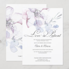 Invitación El amor de Apple Blossom es el aplazamiento del pa