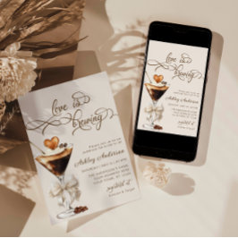 Invitación El amor de Espresso Martini se está gestando