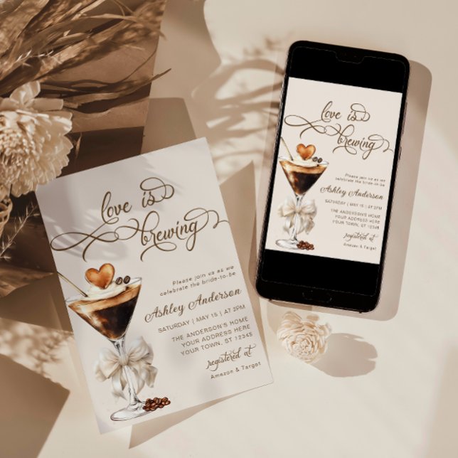 Invitación El amor de Espresso Martini se está gestando (Subido por el creador)