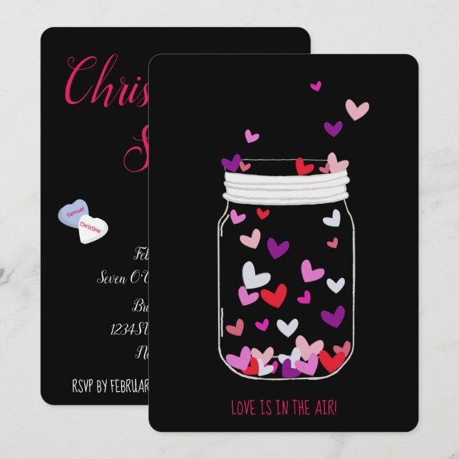 Invitación El Amor De La NOVIA Está En La Ducha Fiesta De Los (Anverso / Reverso)