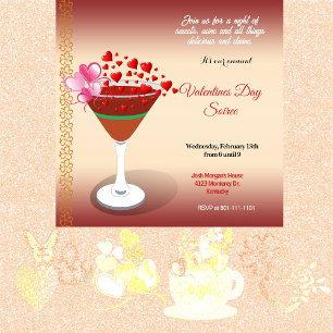 Invitación El amor de los cócteles conoce a Valentine Sweepin
