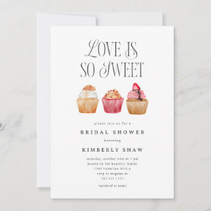 Invitación El Amor De Los Cupcakes Es Tan Dulce Ducha De Novi