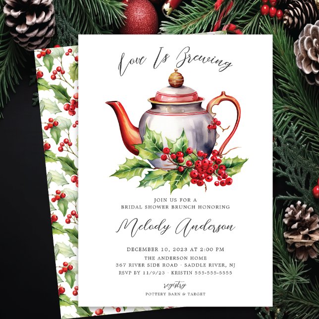 Invitación El amor de los navidades es producir ducha de novi (Subido por el creador)