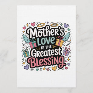 Invitación El amor de una madre es la mayor bendición