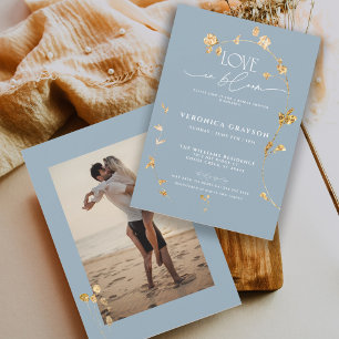 Invitación El Amor Elegante En La Ducha De Novias Florales De