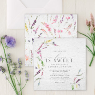 Invitación El Amor Elegante Es La Dulce Ducha De Acuarela De 