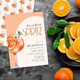 Invitación El amor elegante moderno en la primera ducha de no
