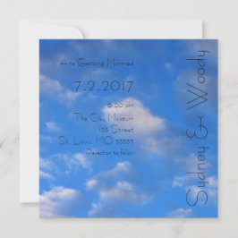 Invitación El amor en el Boda del aire