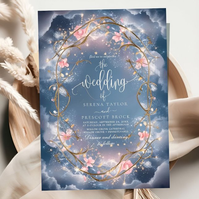 Invitación El amor en el Boda floral de Air Sparkly (Subido por el creador)