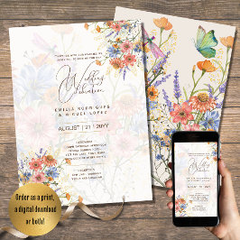Invitación El amor en la boda de la flor invita a la primaver