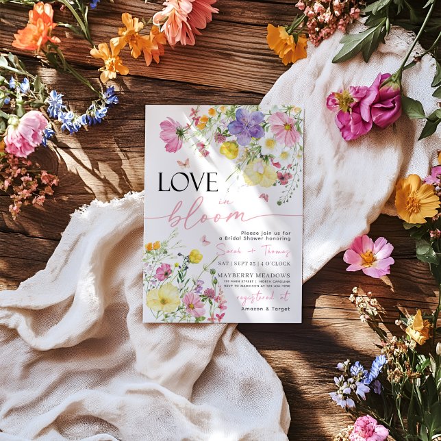 Invitación El amor en la flor de la novia (Subido por el creador)