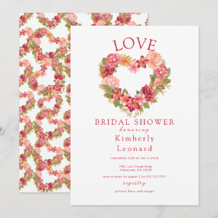 Invitación El amor en la flor de la novia