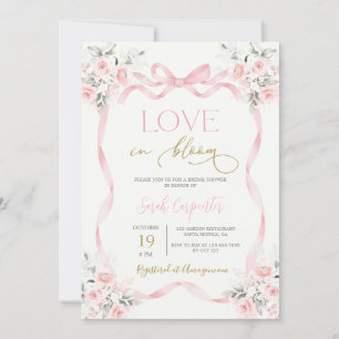 Invitación El amor en la flor de la novia