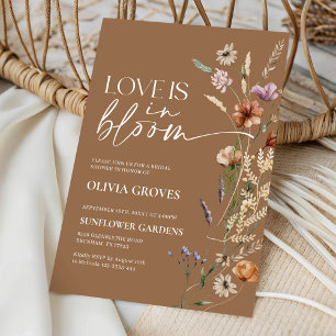 Invitación El amor en Terracota está en la ducha de novias
