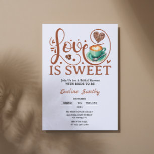 Invitación El Amor es Cappuccino Dulce Bridal Shower